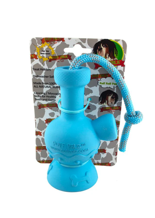 Puff Palz - Tug & Toke Juguete de Goma para Perros con Cuerda |